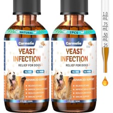 2PCS Yeast Infection Treatment for Dogs, Support Healthy Itch Relief, Ear Paw...