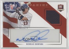 2015 Panini USA Baseball Jersey Signatures 75/99 Nick Quintana Nicholas Auto 9jw