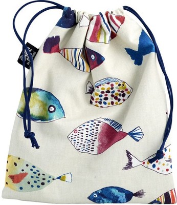 Vagabond Bags Ltd Fancy Fish Kordelzugbeutel Tasche, Multi 