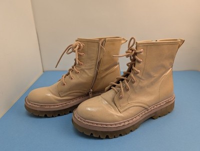 Steve Madden Dynasti Women Boots 7 Lace Up Chunky Shoes y2k style