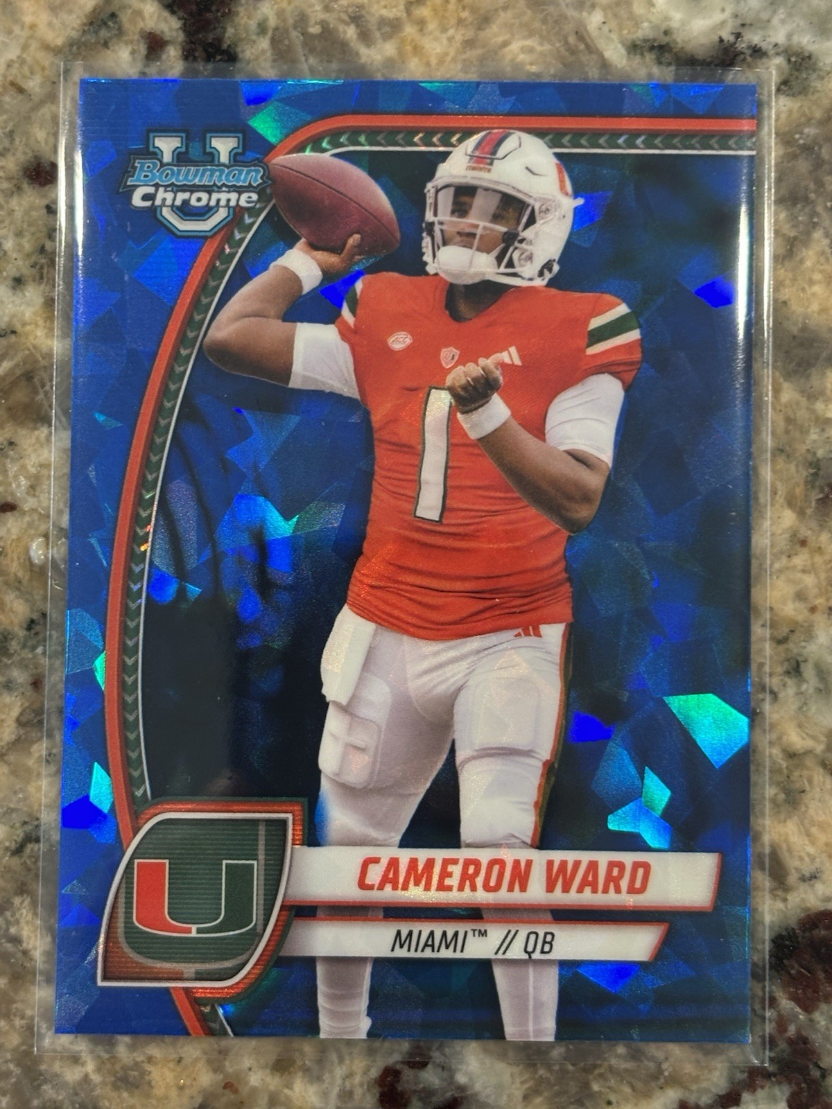2024 Bowman University Chrome Sapphire Edition - Cameron Ward #38 (RC)