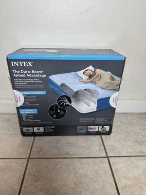 Intex Queen Essential Rest Air Mattress 18  w/ Built-in Electric Pump   NEW