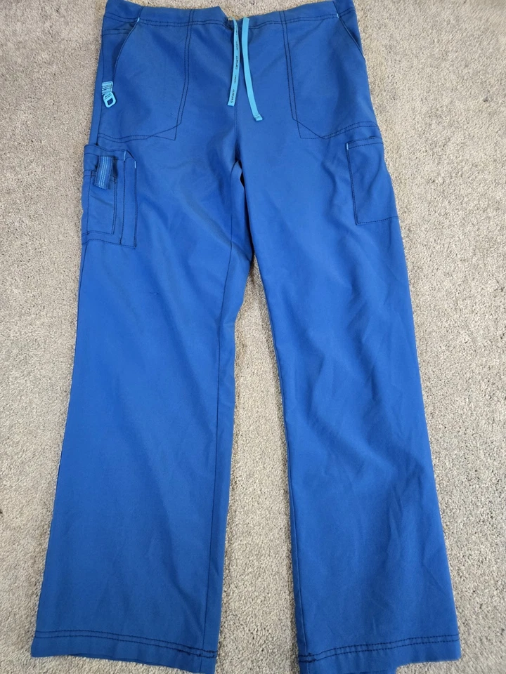Calça Carhartt Force Scrub Cargo Feminina Tamanho Grande Azul Verdadeiro Médica  - Imagem 2 de 4