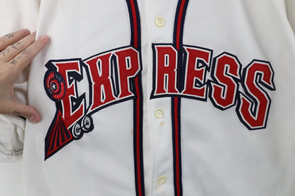 Camiseta deportiva autografiada por juegos de béisbol Rock Express redonda de béisbol de ligas menores  Foto 4 de 4