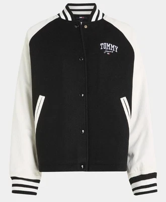 TOMMY HILFIGER Jeans Damen Jacke Bomberjacke TJW Cord Wool Letterman Gr XL NEU - Bild 1 von 4