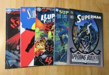 5 SUPERMAN GNs! SPEEDING BULLETS•LAST GOD/KRYPTON•DARK SIDE•SON OF•DEATH OF (NM)