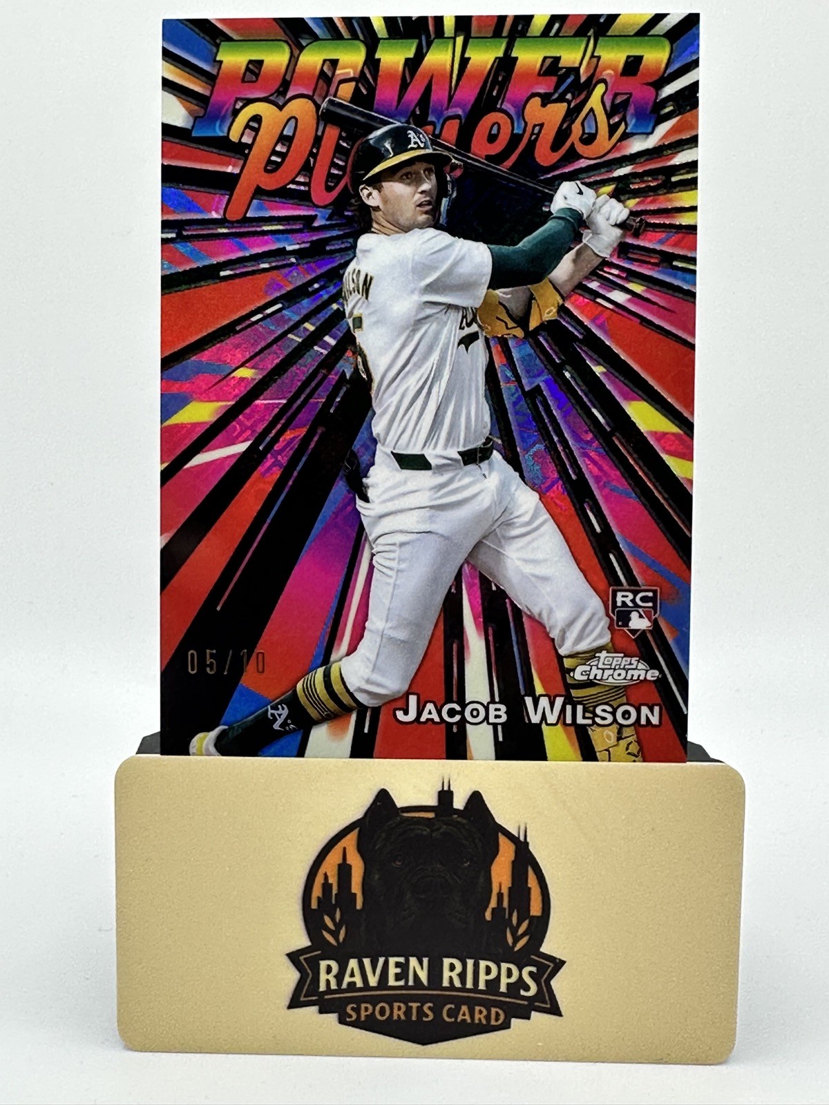 🔥🧨2025 Topps Chrome Jacob Wilson JERSEY MATCH- Power Players Black 5/10!🧨🔥