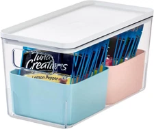 Rosanna Pansino X Idesign Recycled Plastic Kitchen Storage Bins, Includes 1 Larg