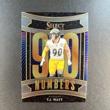 T.J. Watt 2025 Panini Select Select Numbers #18 Pittsburgh Steelers