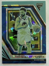KLAY THOMPSON 2022 PANINI FLUX BLUE CRACKED ICE /25 163