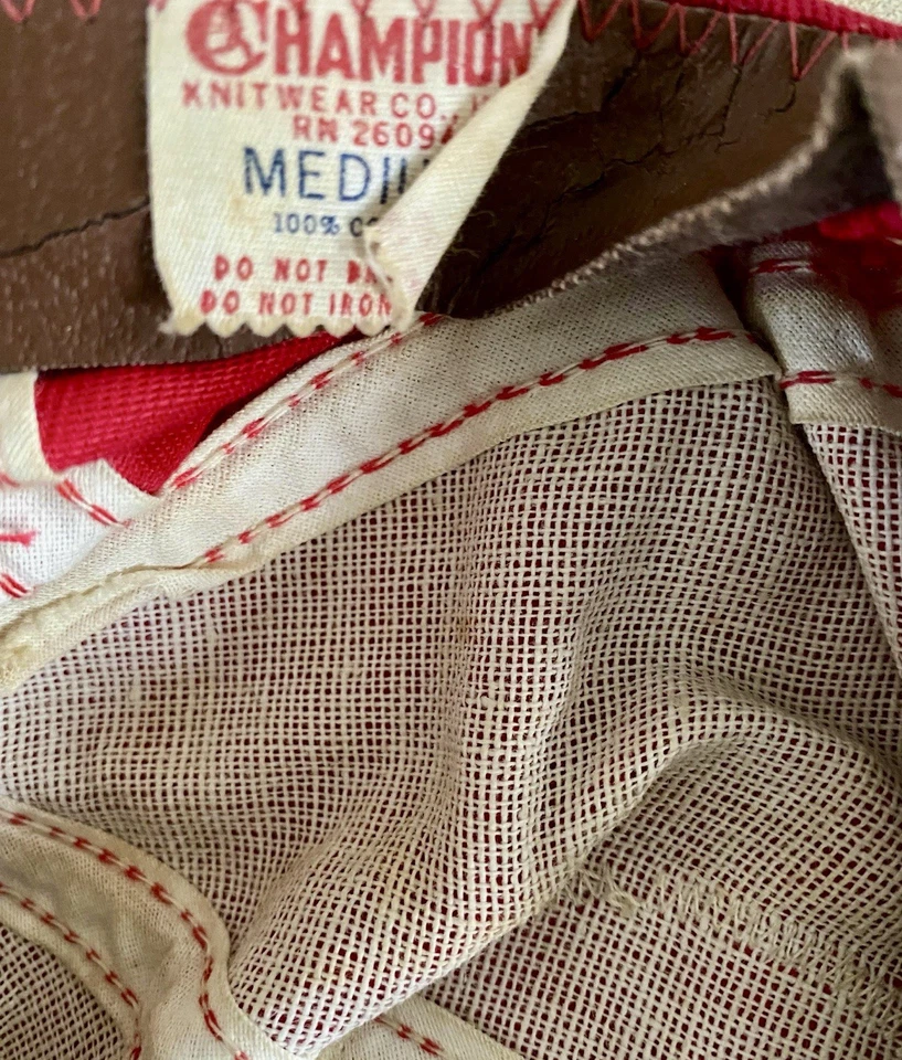 Juego de dos gorras de béisbol juveniles vintage de los años 60 Red Champion Camp Cory Foto 3 de 4