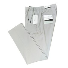 Perry Ellis Portfolio Pants Men's Medium TechWorks Slim Fit Drawstring Alloy NEW