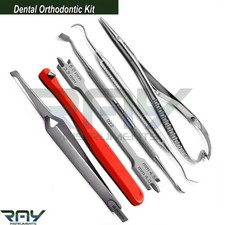 Orthodontic Kit Ligature Tucker Pusher Braces Elastic Mathieu Bracket Gauge