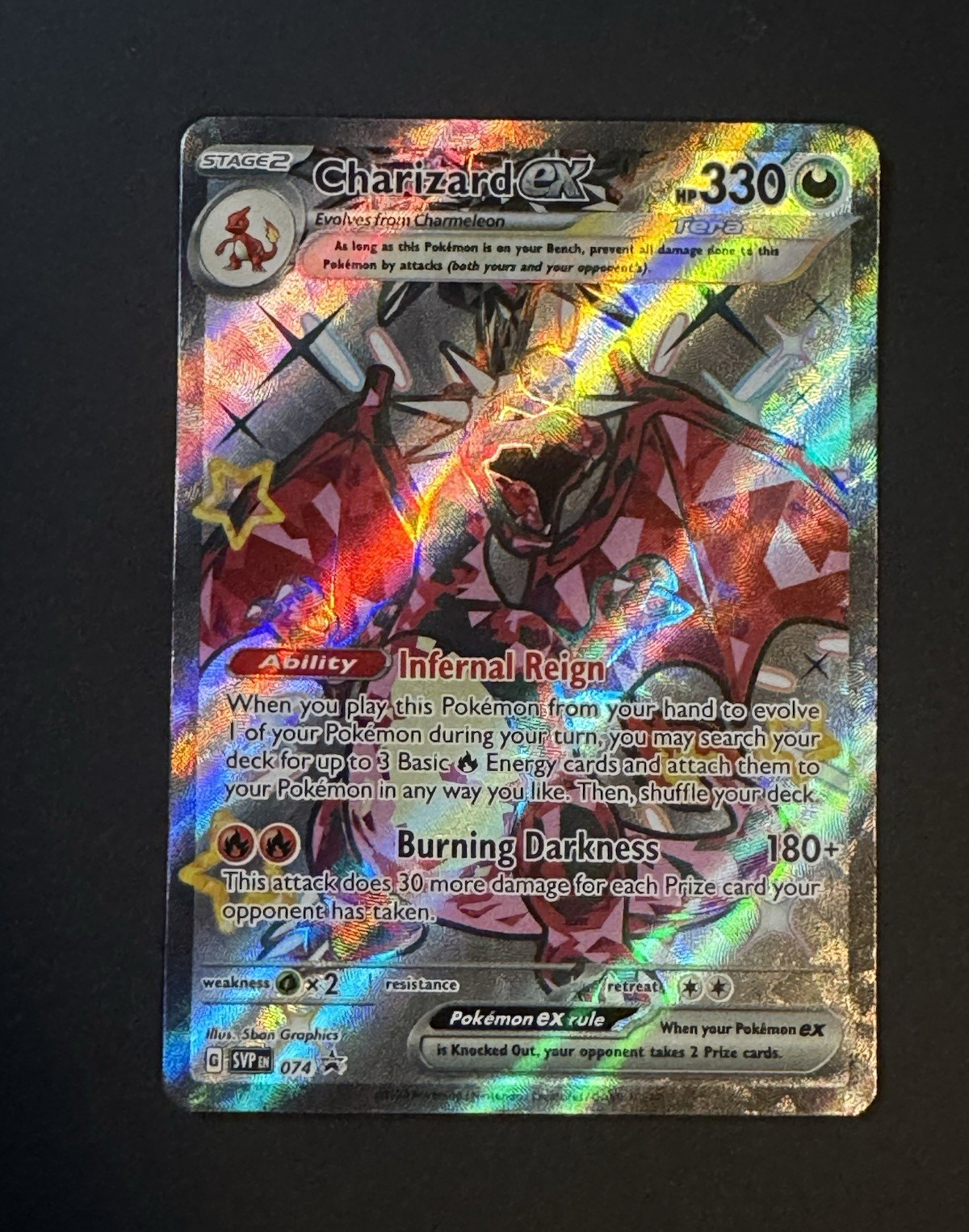 Pokemon TCG Charizard ex SV03 Obsidian Flames 215/197 Ultra Rare Holo