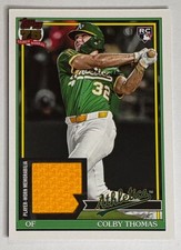 2026 Topps Series 1 COLBY THOMAS Rookie 1991 Anniversary RELIC #91R-CT