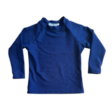 minnow Unisex Rashguard Long Sleeve Size 1 Navy UPF 50 EUC