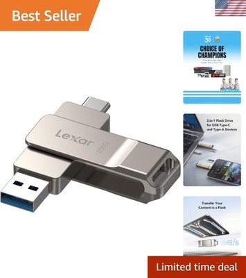 D40E 256GB USB-C Flash Drive with 100MB/s Transfer Speed - Secure & Portable