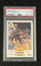 1990 Fleer Basketball Tim Hardaway #63 PSA 10 Rookie Card NBA All Star 2022 HOF