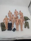 Lot Of Seven Vintage 1960s 12"  GI Joe Figures & Clothing