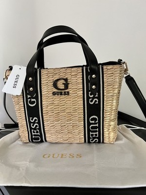 Guess Xandra Tote Shopper   Raffia Bag Strandtasche Damen Handtasche convertible