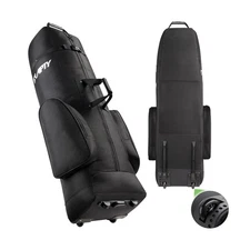 APTY Padded Golf Club Travel Bag with Wheels, Golf Luggage Case Cover - Airlines