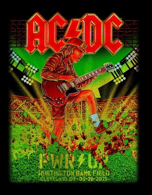 2025 AC/DC CONCERT POSTER WALL ART CLEVELAND OHIO SIZE 11X17 INCHES | eBay
