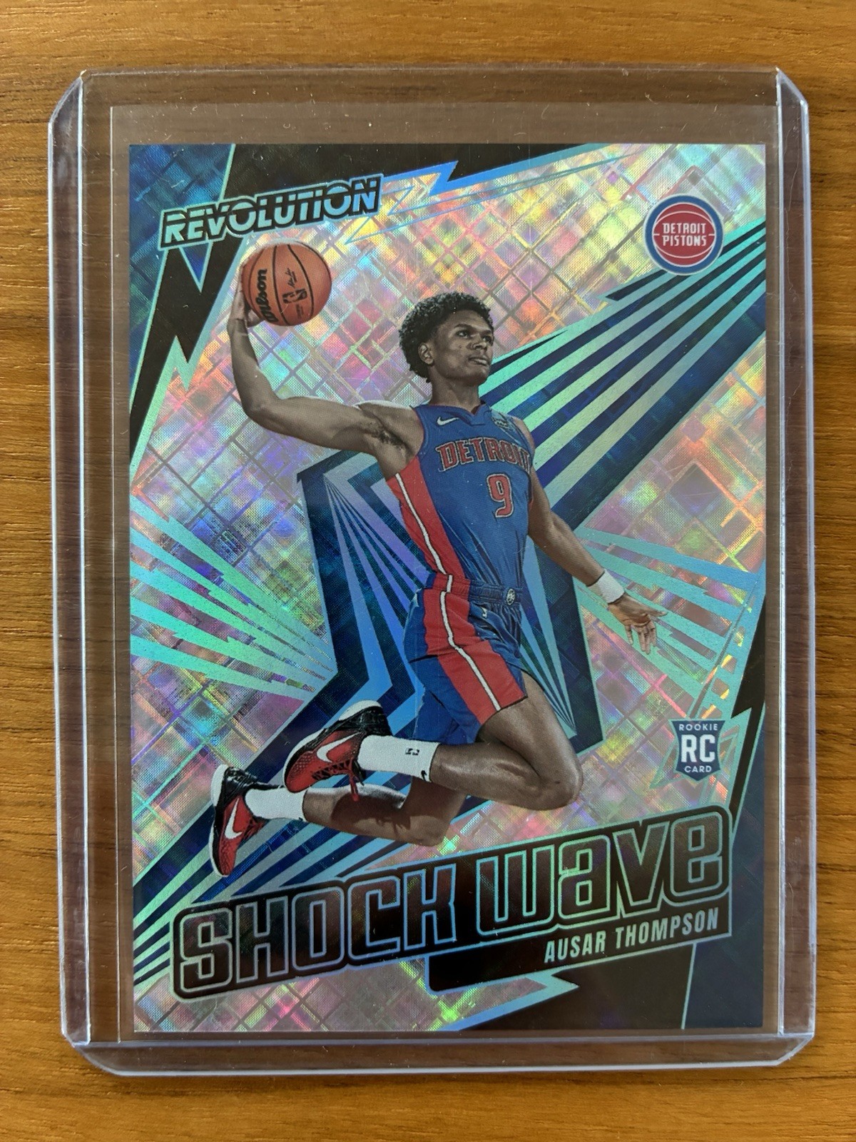 Ausar Thompson /99 RC 2023-24 Panini Revolution Shock Wave Cosmic Pistons Rookie