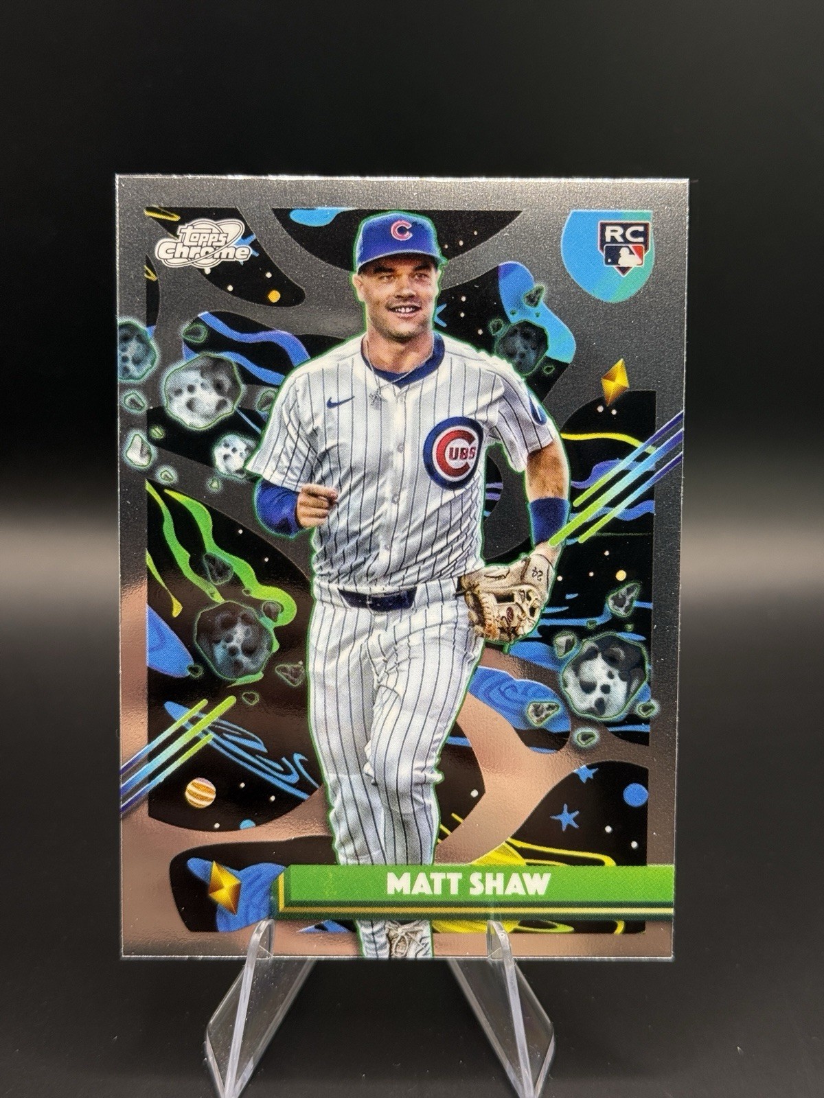 Matt Shaw 2025 Topps Cosmic Chrome #35 Chicago Cubs Rookie Trading Card FREESHIP