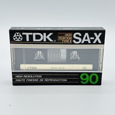 TDK SA-X 90 TYPE II BLANK CASSETTE TAPE 1985 High Position SEALED NEW