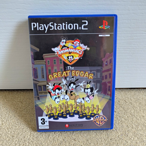 Animaniacs: The Great Edgar Hunt Sony PlayStation 2 PS2 PAL Manual 2005 - Imagen 1 de 3