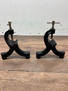 Lot of 2 vintage lab rod clamp stand