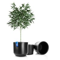 2X Blumentopf Innentopf PflanzküBel Pflanztopf BlumenküBel 46 Cm Anthrazit