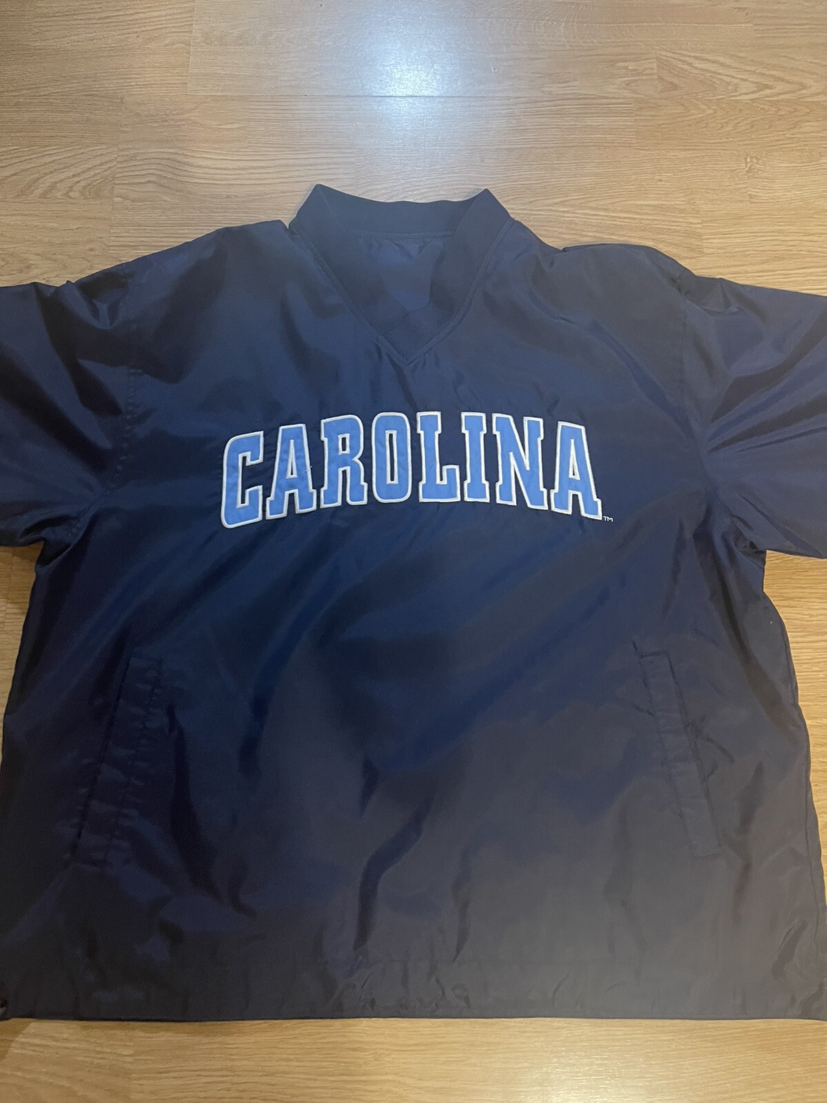 Large Pullover Nylon Windbreaker Jacket, CAROLINA - image 4