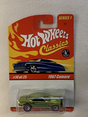 NIP Hot Wheels Classics 1967 Camaro SS Series 1 GREEN Variant Red