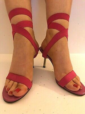 NWOB Zalo Wmns Sz 7M Pink Strappy Open 