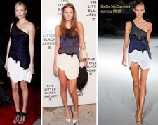 STELLA McCARTNEY Red Carpet,Black/White Artistic Design dress It 36,US 0-2,XXS