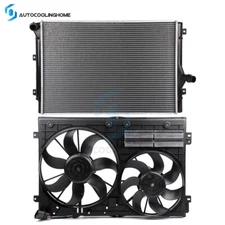 Radiator & Cooling Fan Assembly Kit For 2006-2008 Volkswagen Passat 2010-13 Golf