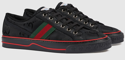 WORN ONCE Gucci Off The Grid 1977 Logo Sneakers Black Shoes  display picture 1