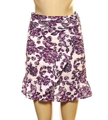 Berenice Floral Printed Mini Skirt S 36 Women's Casual High Rise Short NEW 40072