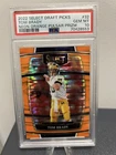 2022 Select Draft Picks Neon Orange Pulsar Tom Brady 10/26 Jersey # PSA 10 Pop 3