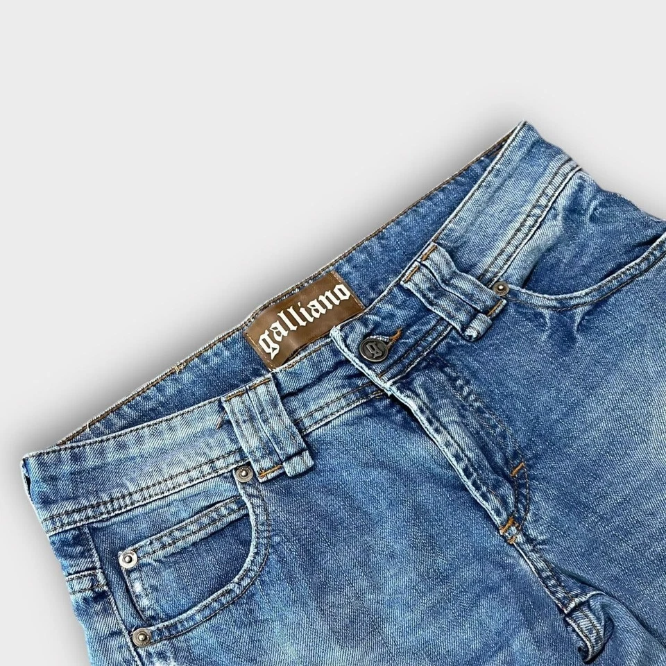 Jeans John Galliano vintage raros azul denim Foto 3 de 4