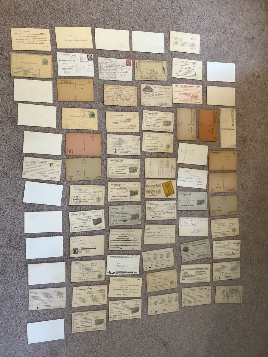 75 Vintage Postcards and Rare Stamps Lot, Deltiology | eBay
