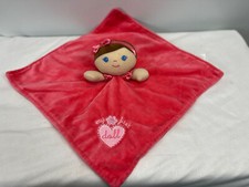 Baby Starters Pink Lovey Plush My First Doll Security Blanket Pink Satin Plush