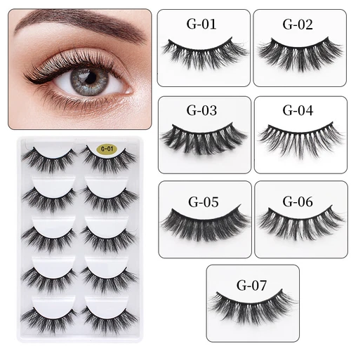 3D Mink Nature Eyelashes Lightweight Comfortable to Wear Dramatic Lash Extension - Picture 1 of 25
