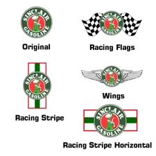 1951 Sinclair Gasoline Vinyl Decal Sticker Motor Oil Gas Globes