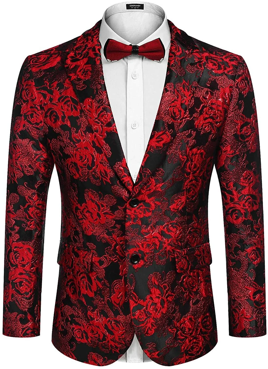 Floral suit hotsell jacket mens