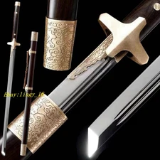 Brass Accessory Chinese Tang Dynasty Saber 唐刀 Battle Dao T10 Steel Sharp Sword