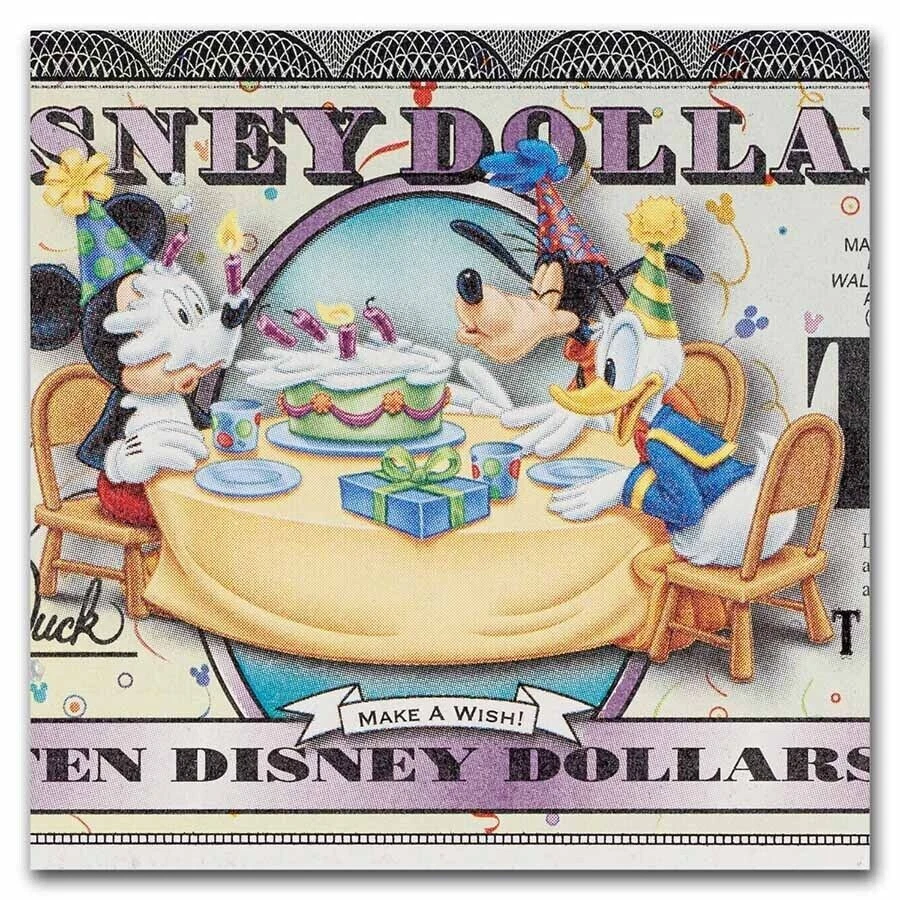 Disney 10 Dollars, 2009 Series "T" Mickey Celebrate Uncirculated - Image 3 of 3