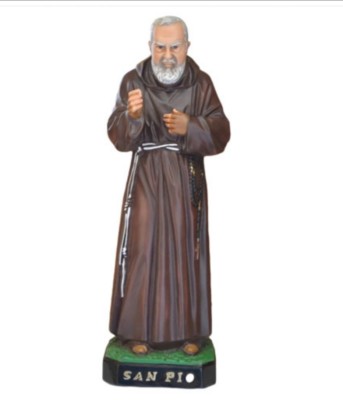 Heilige Statue Von San Padre Pio Aus Pietrelcina 60 CM Aus Marmor Harz Hohl