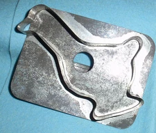 Antique 19th C South East PA Dutch Flatback TIN 4" Duck or Goose Cookie Cutter